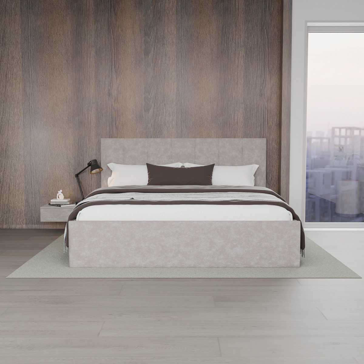 Кровать с подъемным механизмом Кастра Кашемир 200х200 (avatr3)